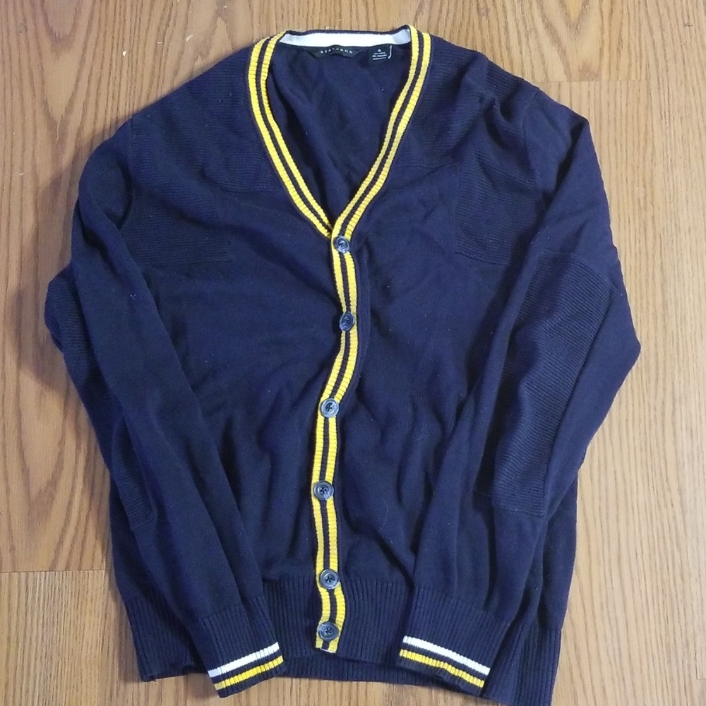 XL Sean John Blue/Yellow Cardigan